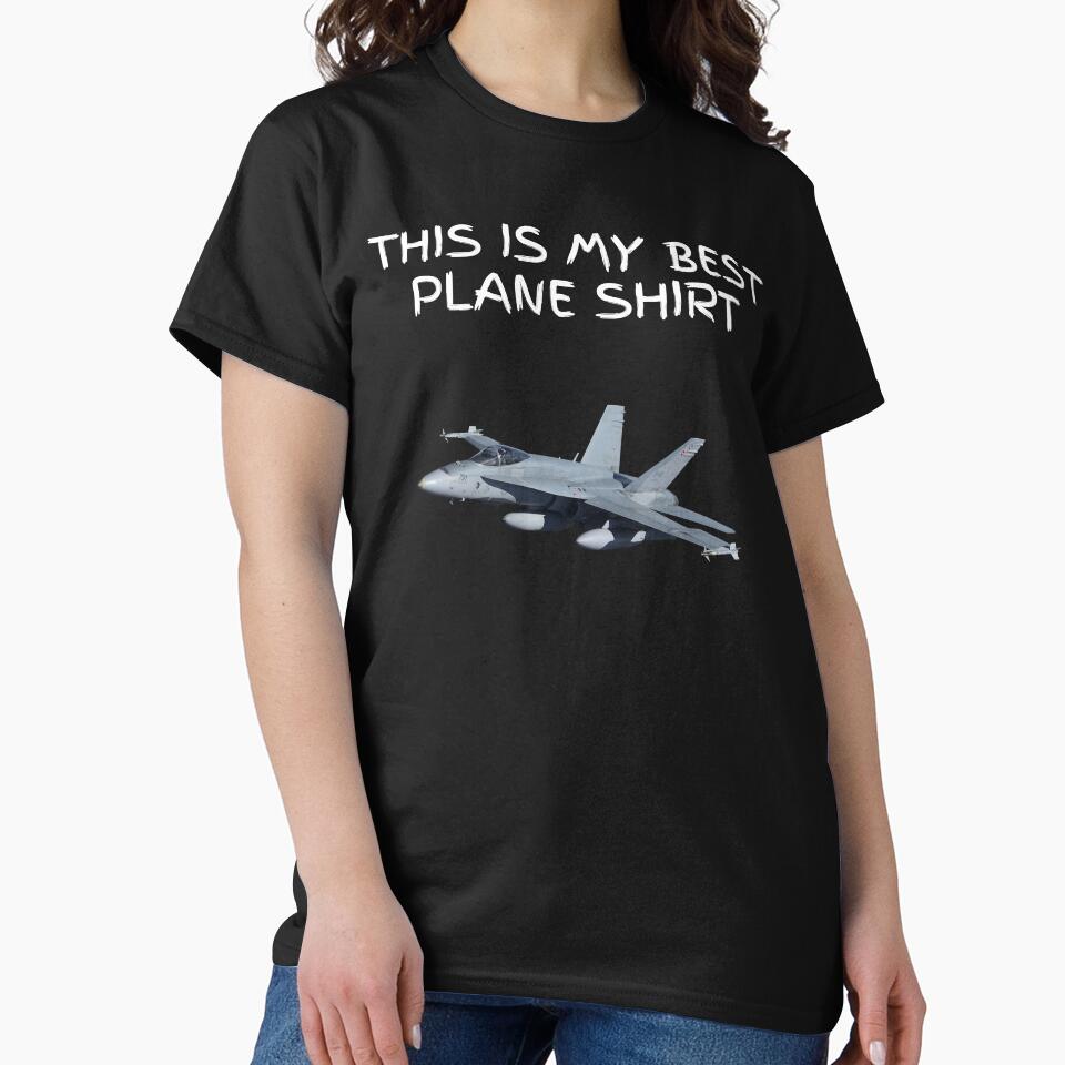 This Is My Only Plane t shirt, pun wordplay joke , by R B Chrystal