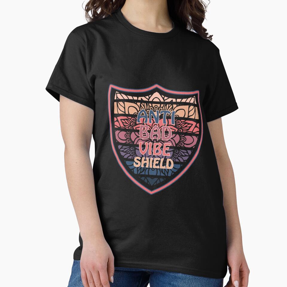 Anti-bad vibe shield retro vintage by starseedgems