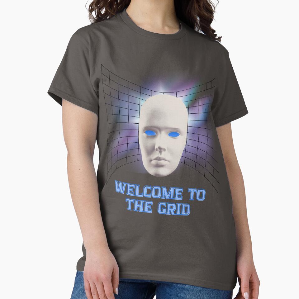 Welcome to the Grid Retro Futurism Art by AhmadAnnaPrints