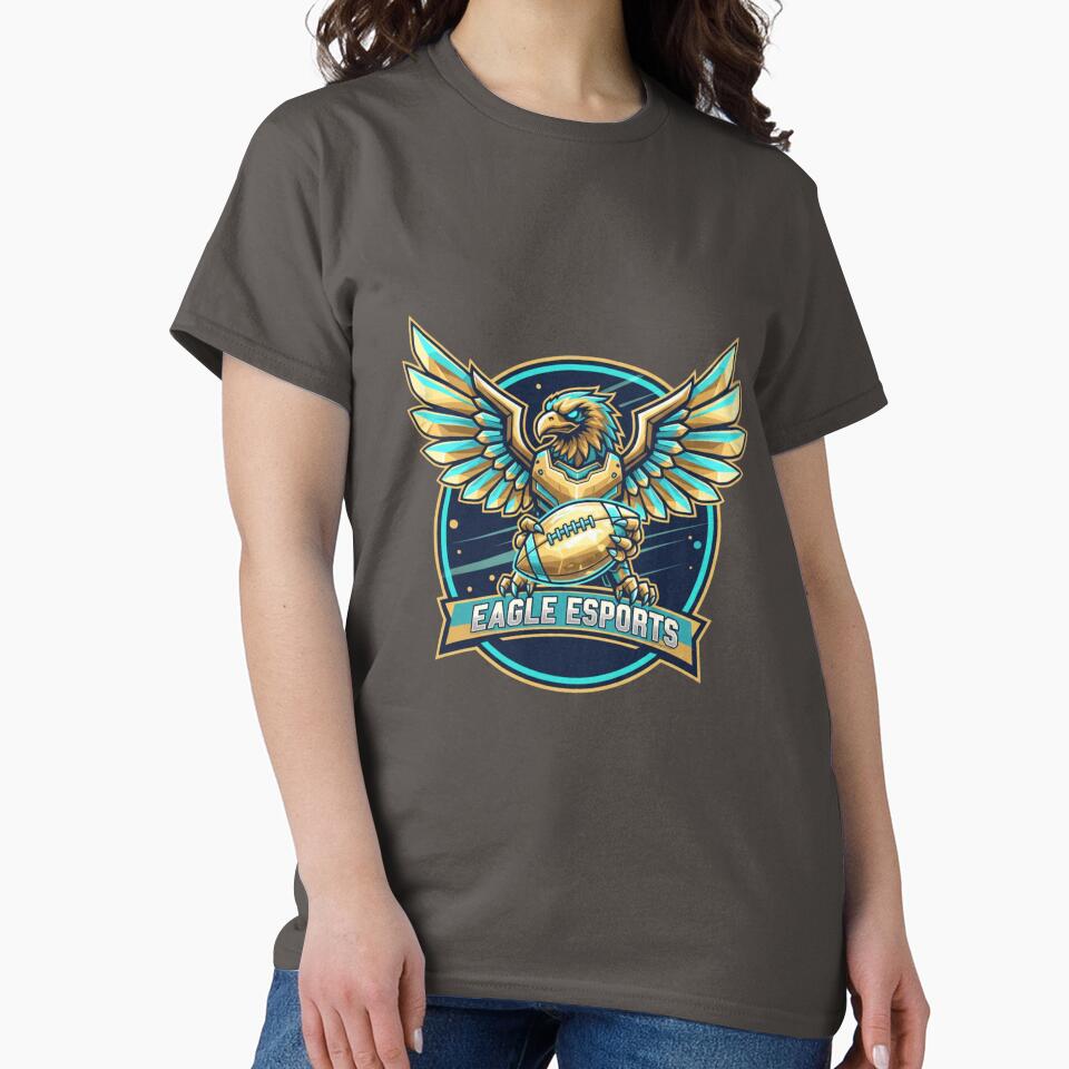 Eagle Esports Gaming Mascot Logo - Competitive Golden Eagle Athlete by M.Store