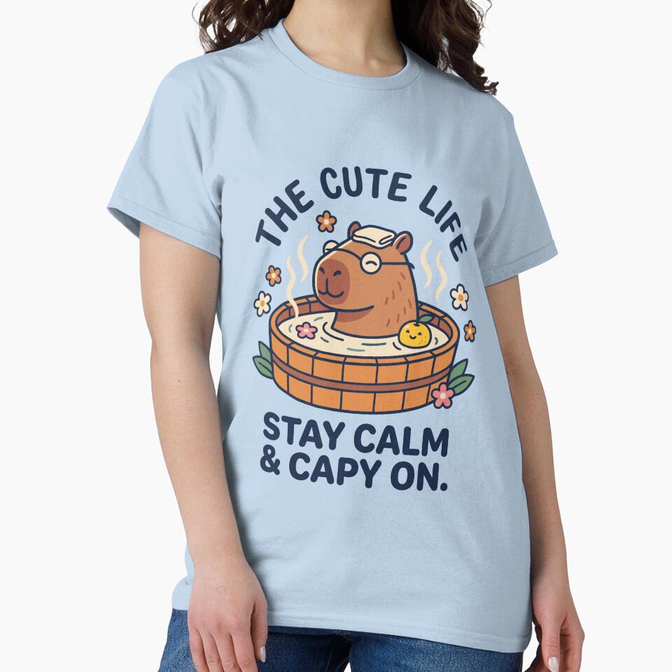 Stay Calm & Capy On by Amir Faysal