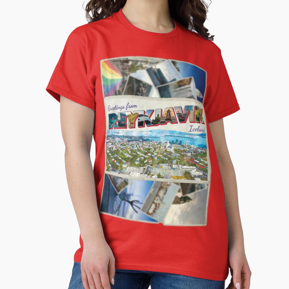 Greetings from Reykjavik in Iceland Vintage style retro souvenir by DeveloperProp0