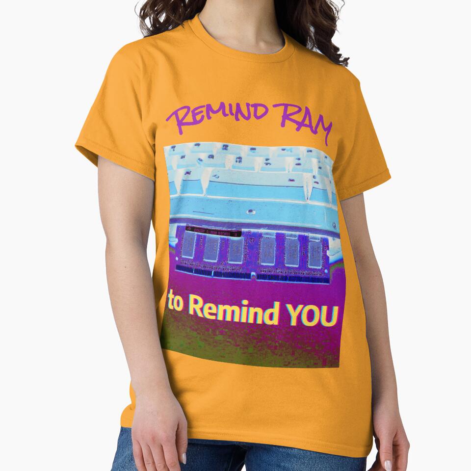 Remind RAM, a computer humor gift, for the geek and computer lover by PiperParrot