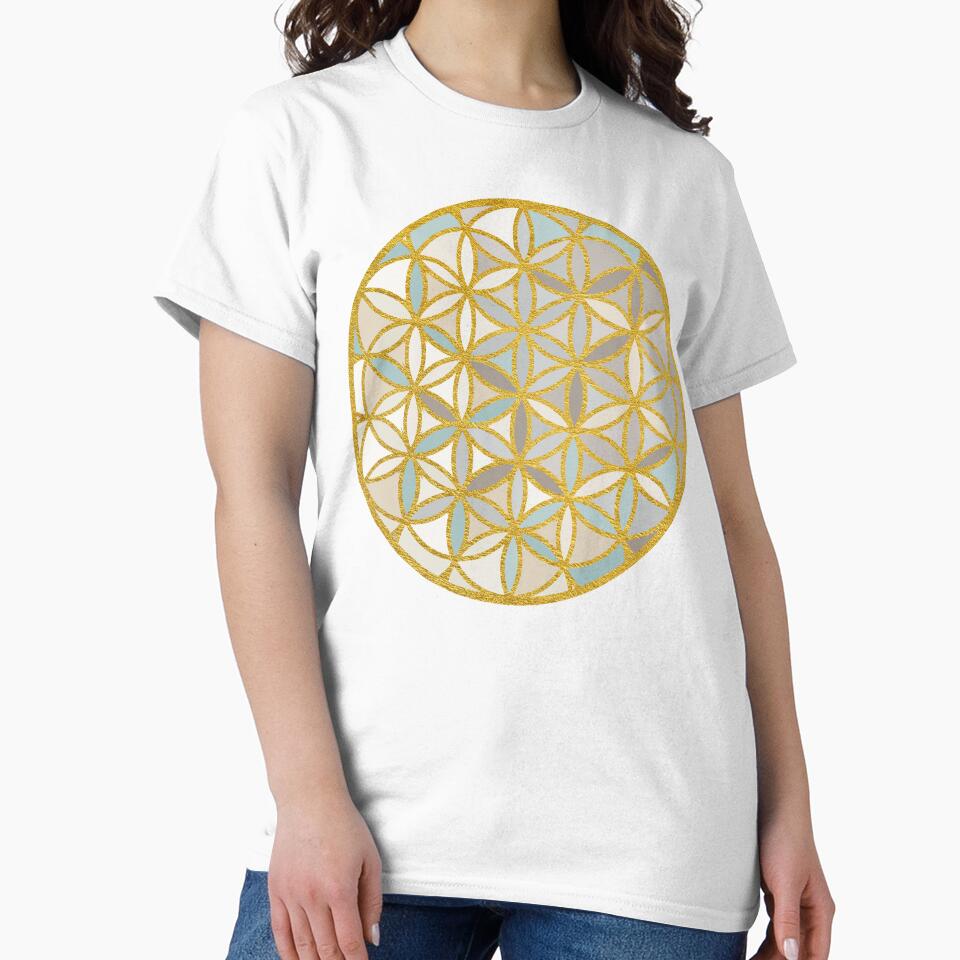 Sacred Geometry-Flower Of Life-Blues by Pamelandia