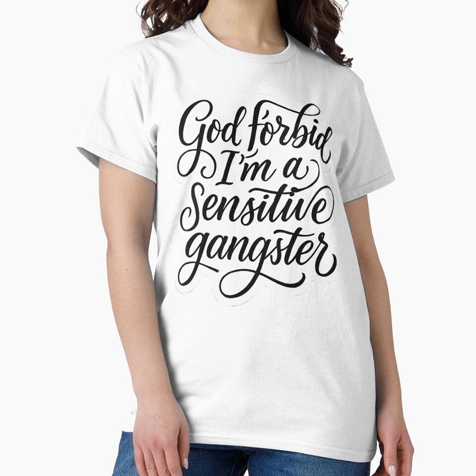 Bold Typography Design "God Forbid I’m a Sensitive Gangster" by Victor Jaden
