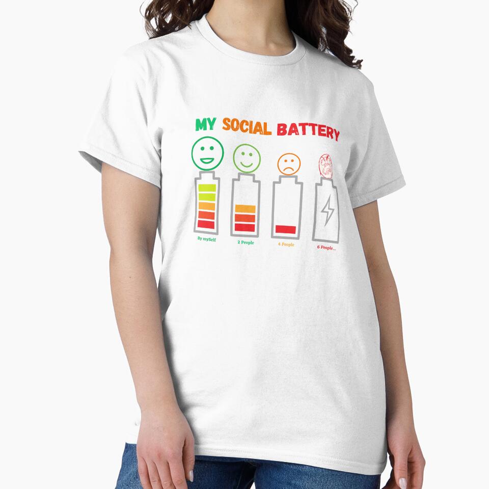 My Social Battery Introvert (Socially Drained) by ThriveShop