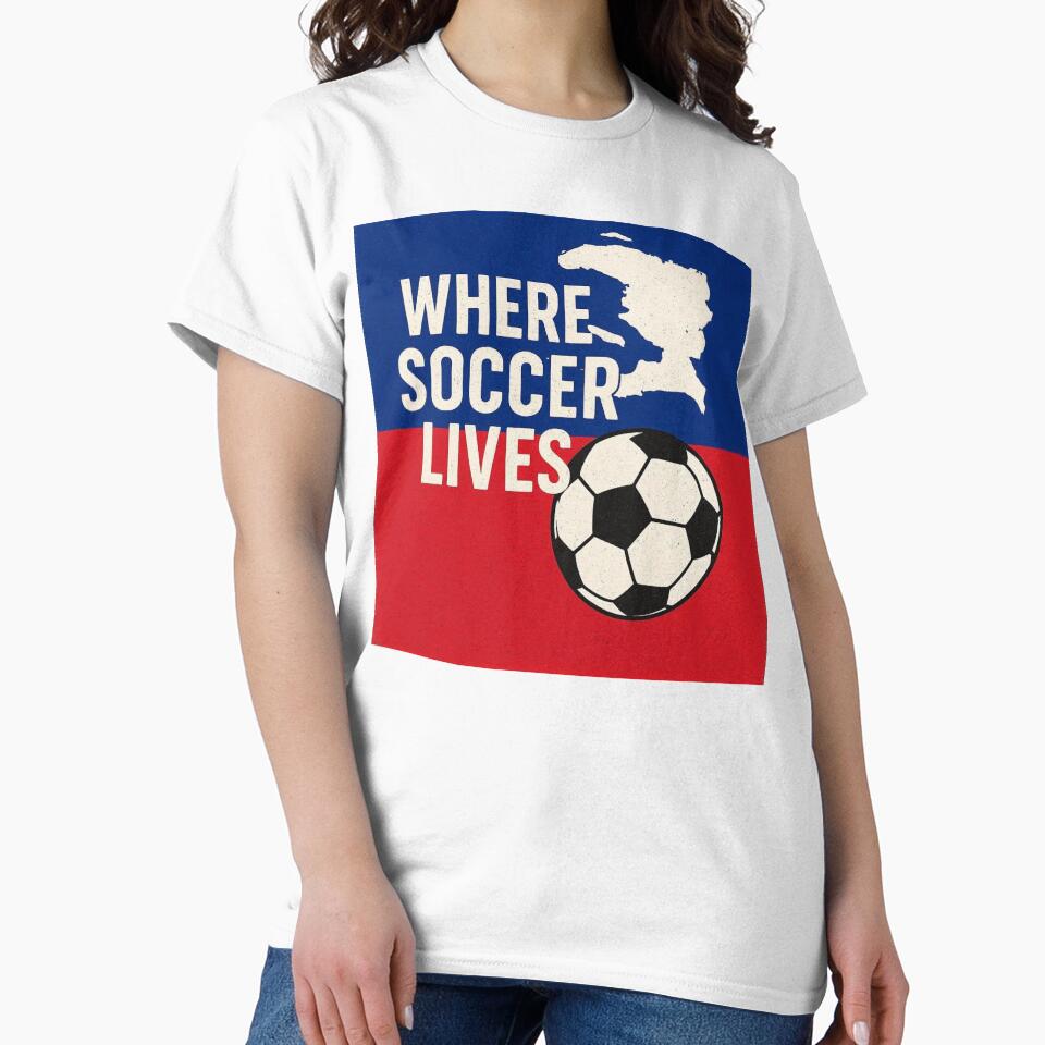 Where Soccer Lives - Haiti by Endeva4eva Unisex , , , Long Sleeve Tee