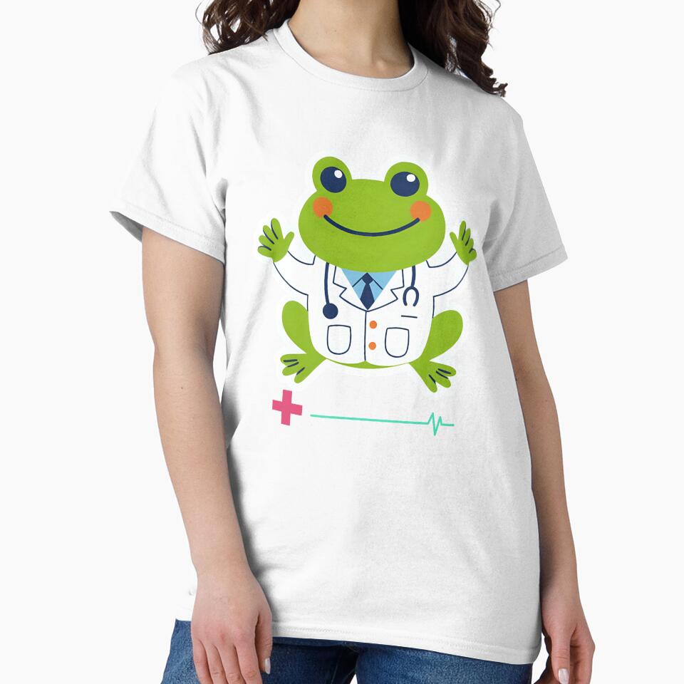 Cute Cottagecore Frog With Job Illustration by MarcelooArt