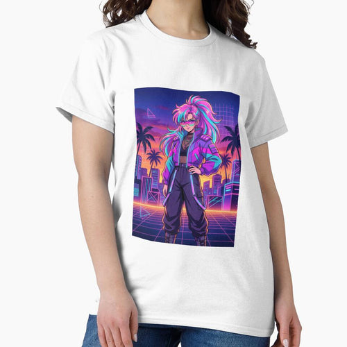 90s Synthwave retro character by Priyan96