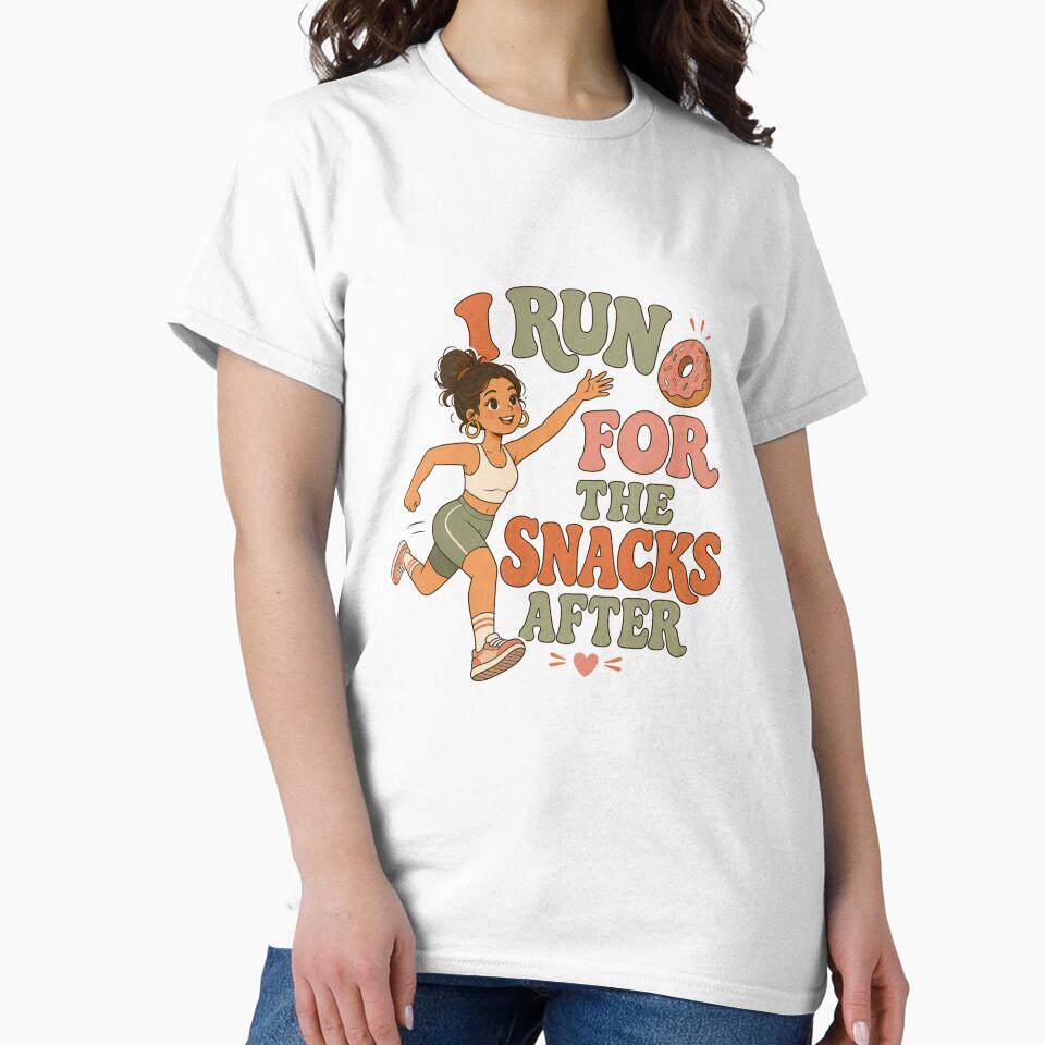 I Run for the Snacks After Funny Running Design by SnortStudio
