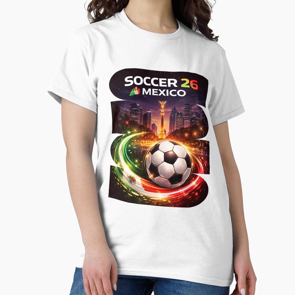 Mexico Soccer 2026 Shirt, Soccer 26 Mexico Fan Tee, Mexico Football Graphic by MK-Charlie Unisex , , , Long Sleeve Tee