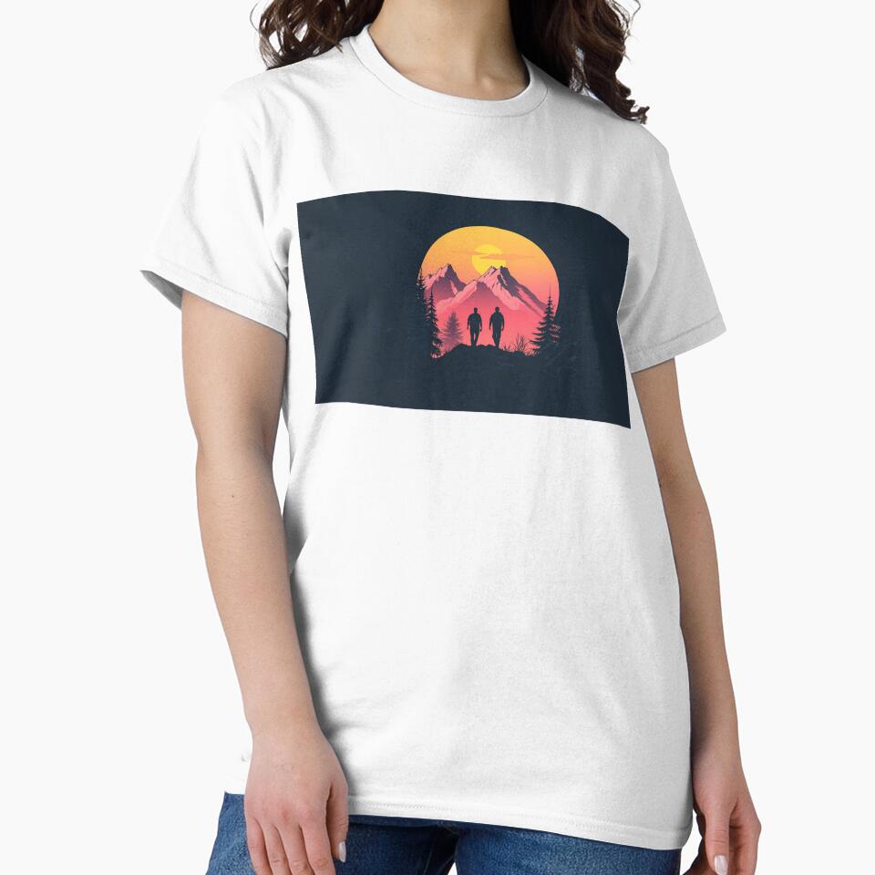 Vintage Hiking Gift by KanyaluckArtist