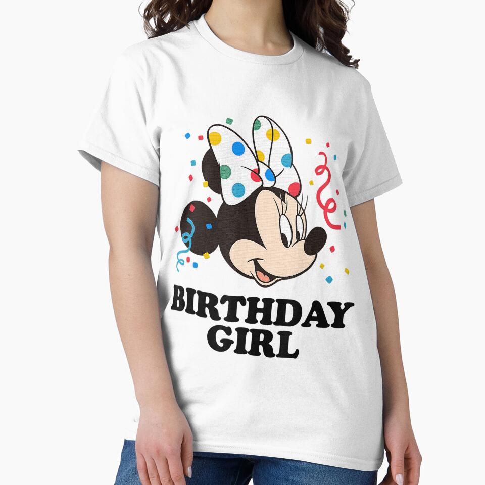 Girl Cute Cartoon Mouse Birthday Girl by kaforstx