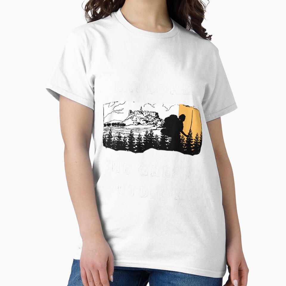 Explore The Great Outdoor Vintage Adventure Hiking Design by DarkLine Studios