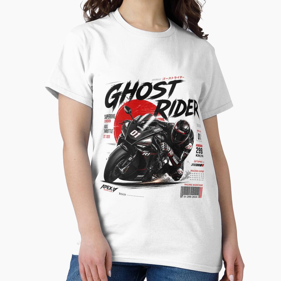 GHOST RIDER | Premium Superbike Streetwear Graphic by AtomicThreadCo