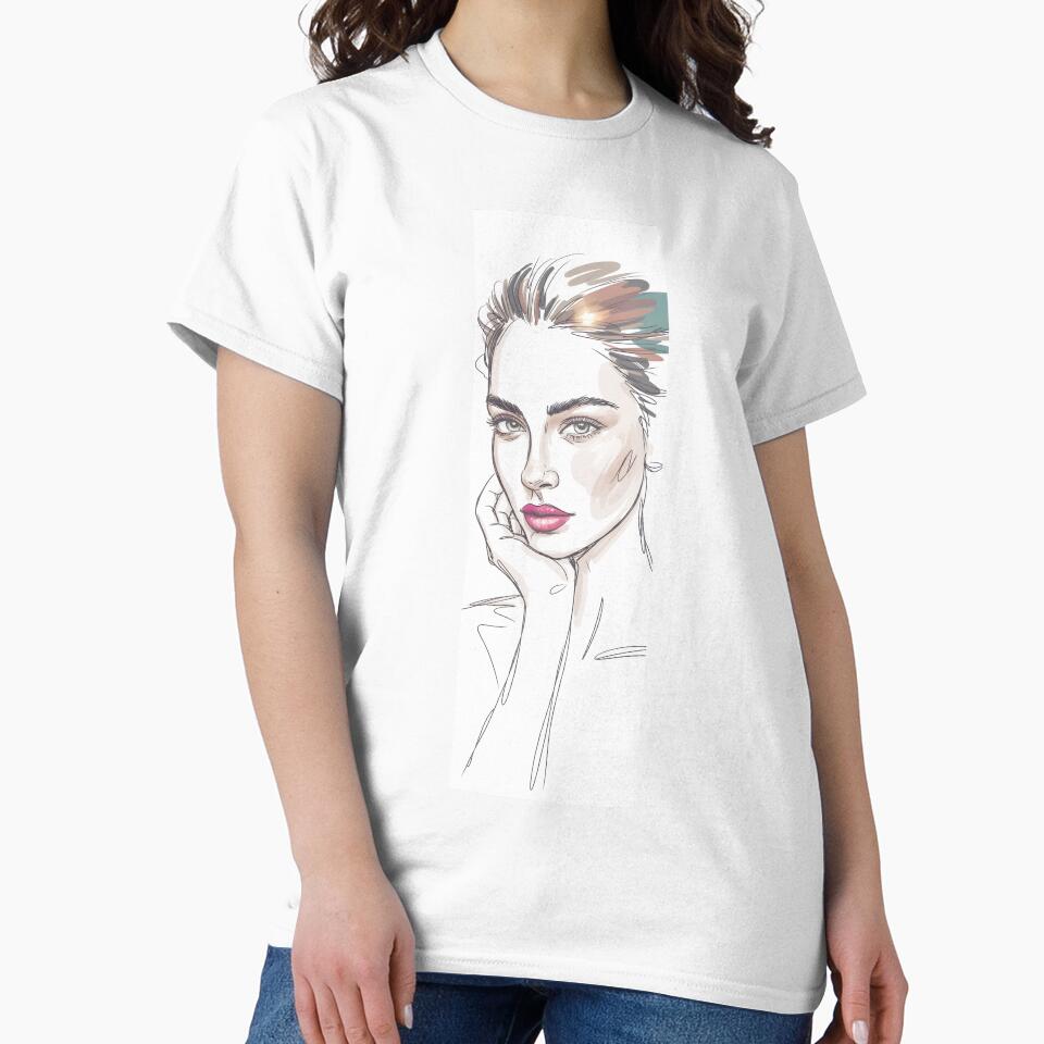 Bold Lip Line Art Portrait By Merch, Limited Edition by BRCYNTHIASHOP