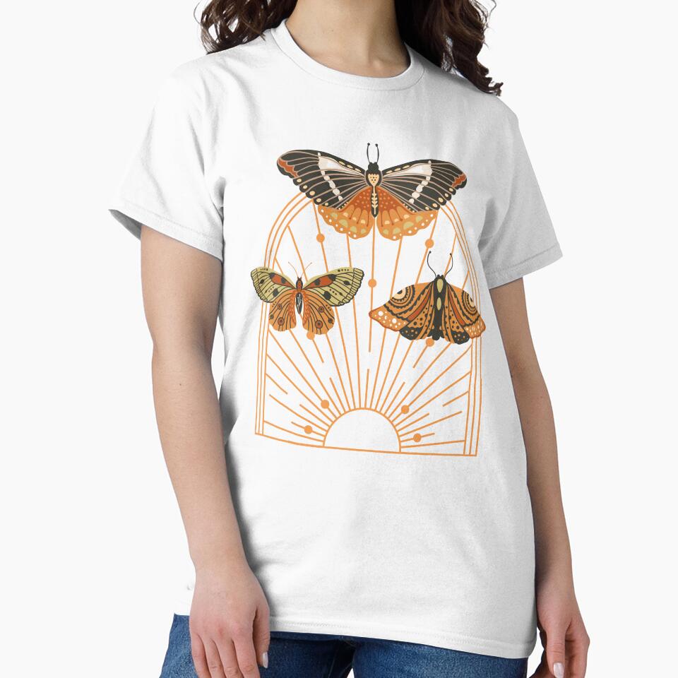 Boho Cottagecore Moths by doghouseindy