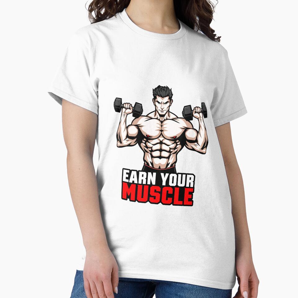 Earn Your Muscle Gym Motivation by PIXENTRA