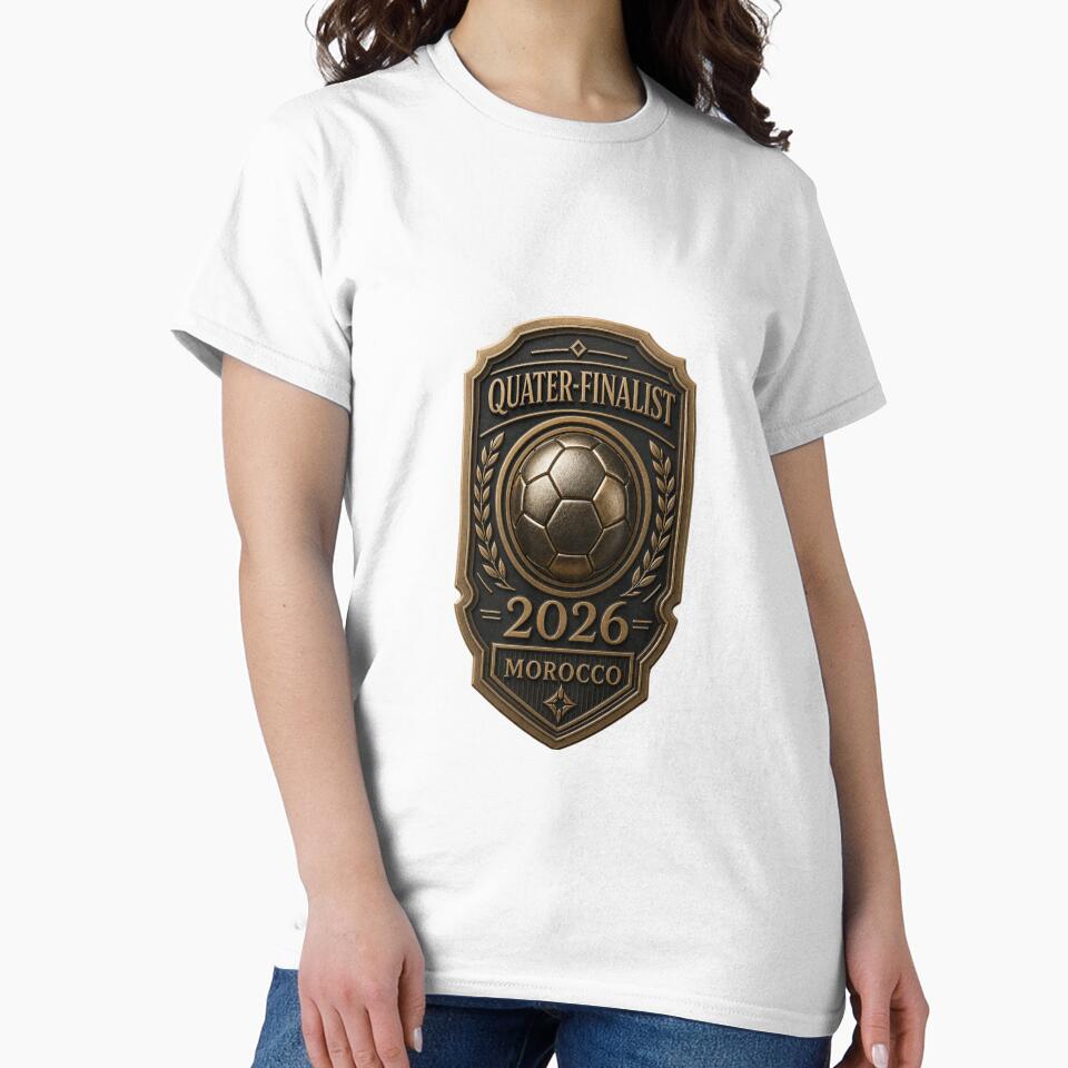 Maroc Morocco Quarter-Finalist Badge 2026 by BrickByDream Unisex , , , Long Sleeve Tee