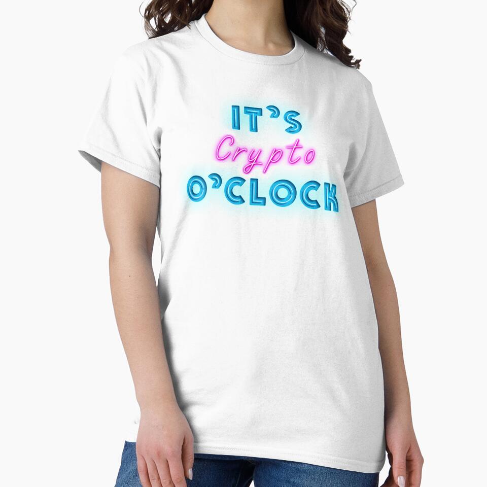 It is Crypto O`clock Cool Neon Sign For Bitcoin Hodlers by Urosek