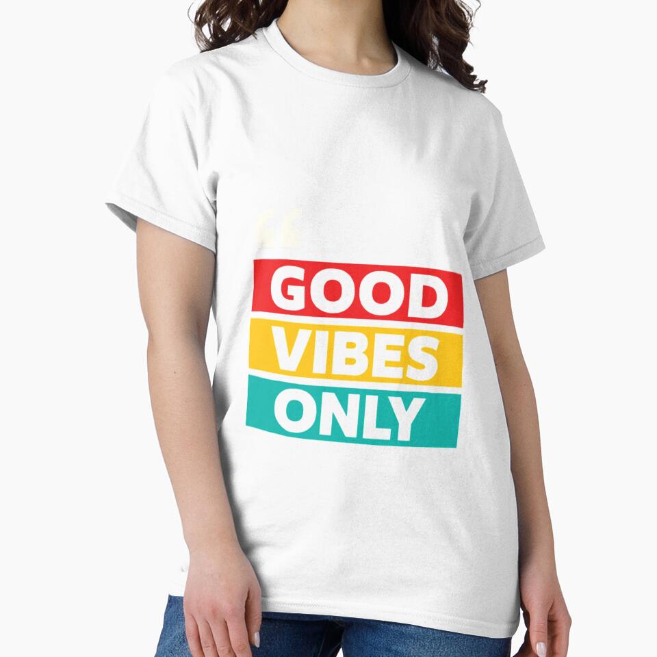 Good Vibes Only – Positive Motivational Quote Retro Design by ZAKE-store