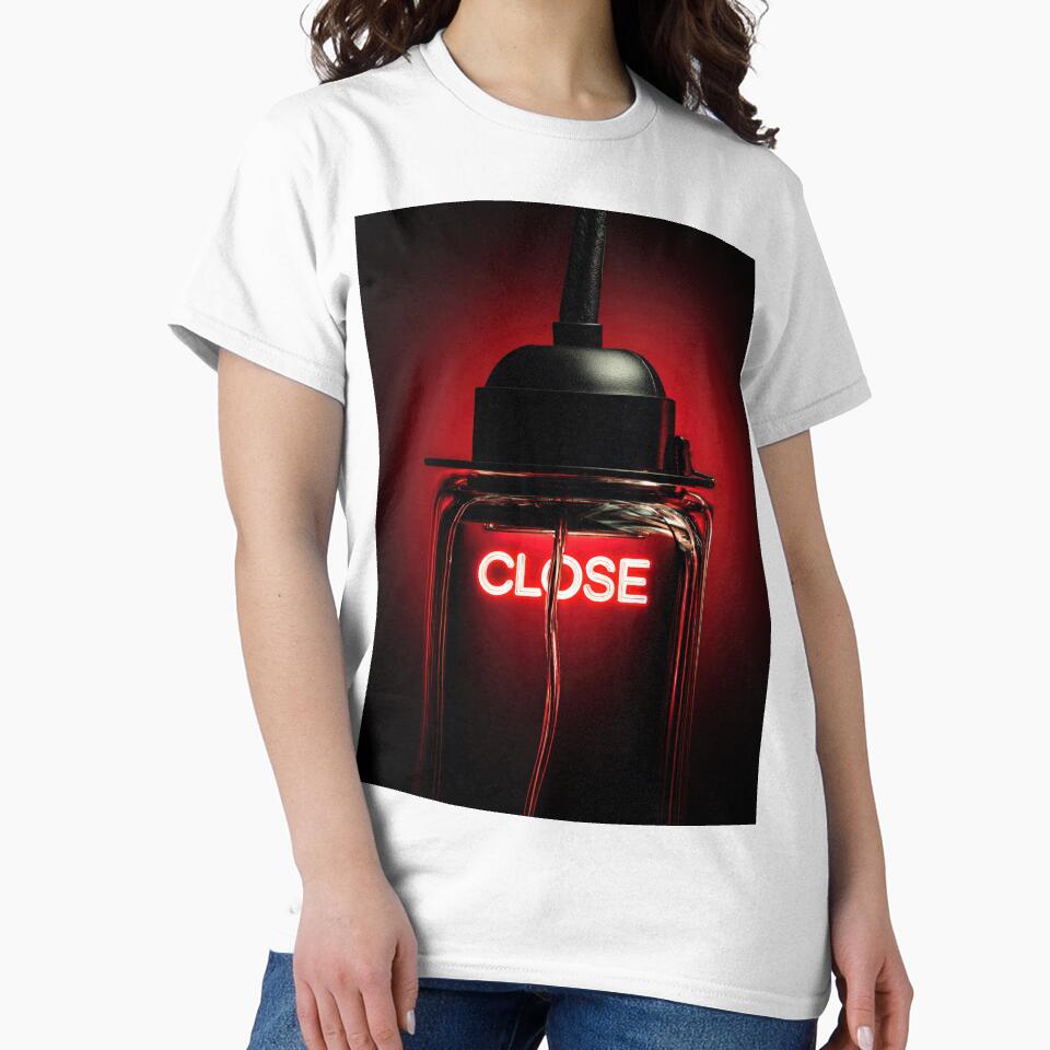 Copy of Copy of Neon “CLOSE” Sign Inside Light Bulb – Modern Red Glow Aesthetic by Grafititee