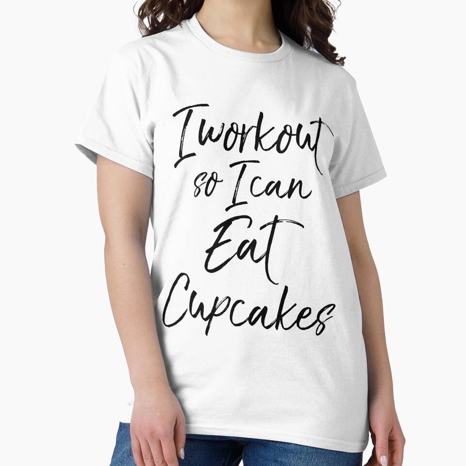 I Workout So I Can Eat Cupcakes Funny Workout Quote by TNDesignStudio