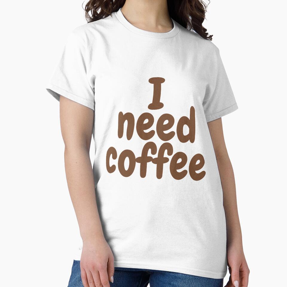 I Need Coffee – Bold Typography Design for Coffee Enthusiasts by Unlimited-Style