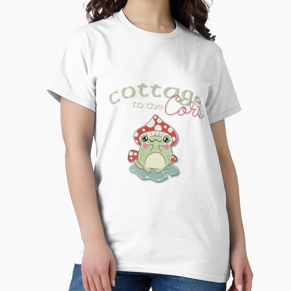 Cottage Core Mushroom Frog by PixelsNBows