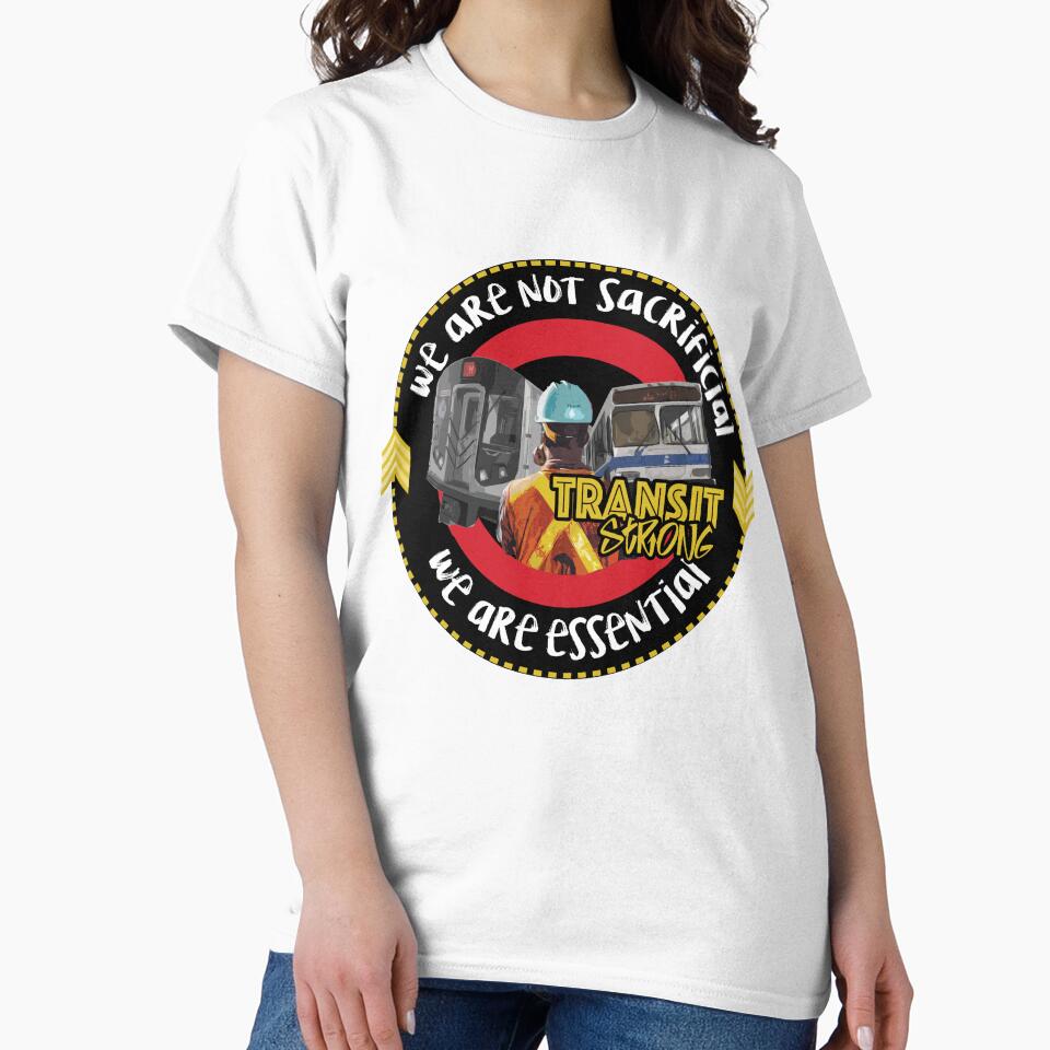 Essential Workers Not Sacificial Subway by ElizardoDesigns Unisex , , , Long Sleeve Tee