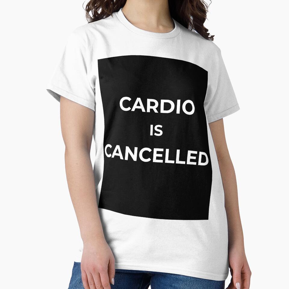 Cardio Is Cancelled Shirt – Funny Gym Shirt, Fitness Humor T-Shirt, Weightlifting Workout Tee, Gift for Gym Lovers by yrzvdev