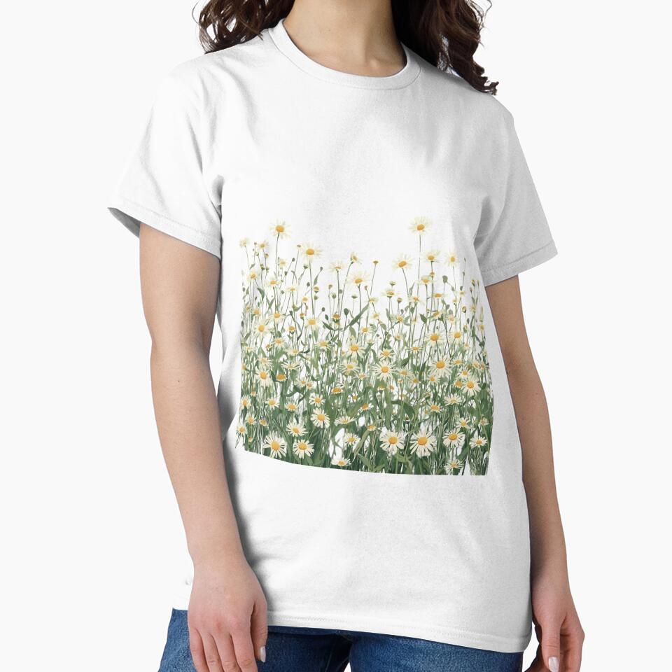 Wild Daisy Flower Field Aesthetic by PACS0011