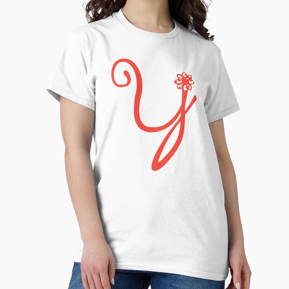 Floral Initial monogram Y by Creative-draw