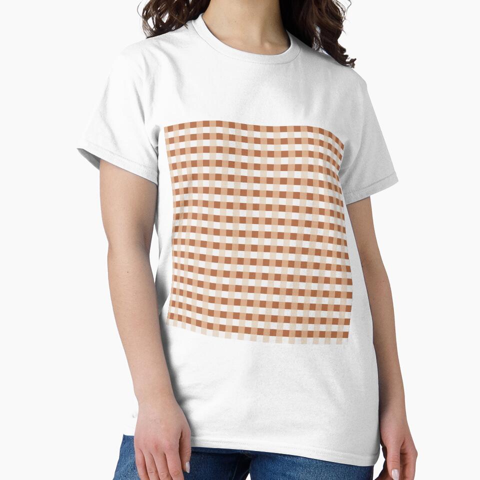 Cheerful Checks in a neutral palette by Quick Brown Fox Canada
