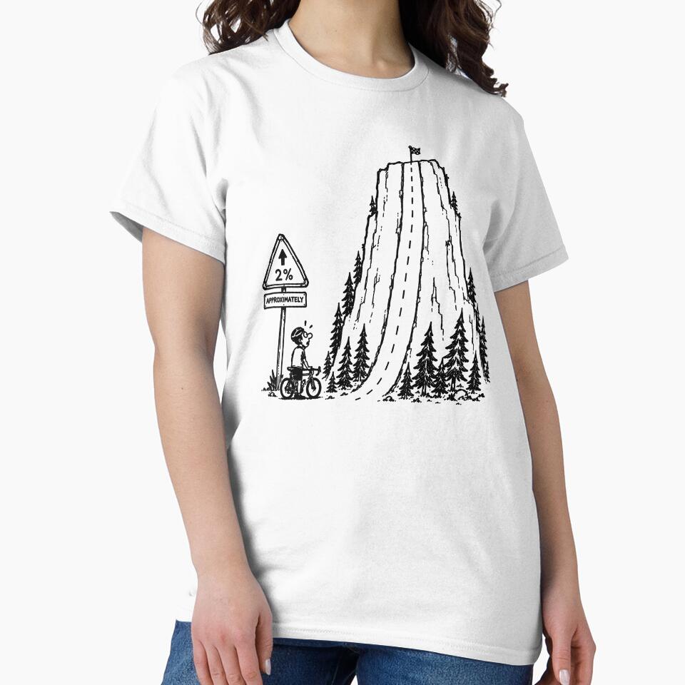 Funny Uphill Cycling Mountain Climb Bicycle Rider Design by MonkiFlipp