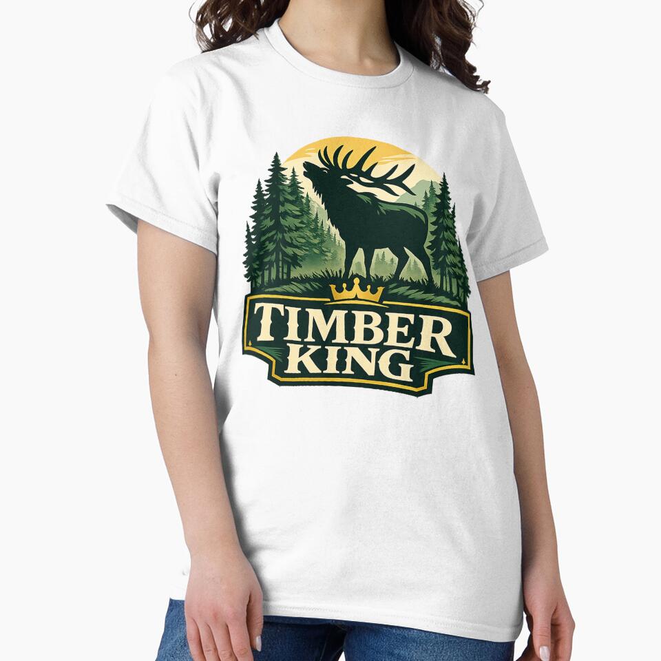Timber King Elk Hunting Forest Design by SaDesign99