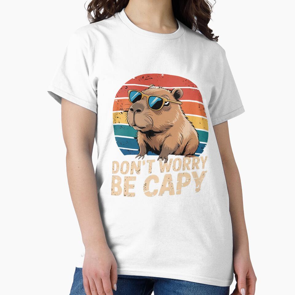 Dont Worry Be Capy For Kids & Men Funny Capybara Boys 7 by KotexTemu