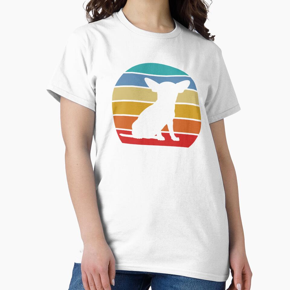 Chihuahua Dog Retro Sunset by playloud