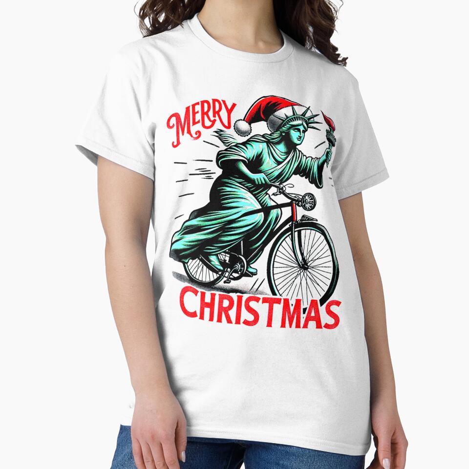 Cycling Statue of Liberty by clintang