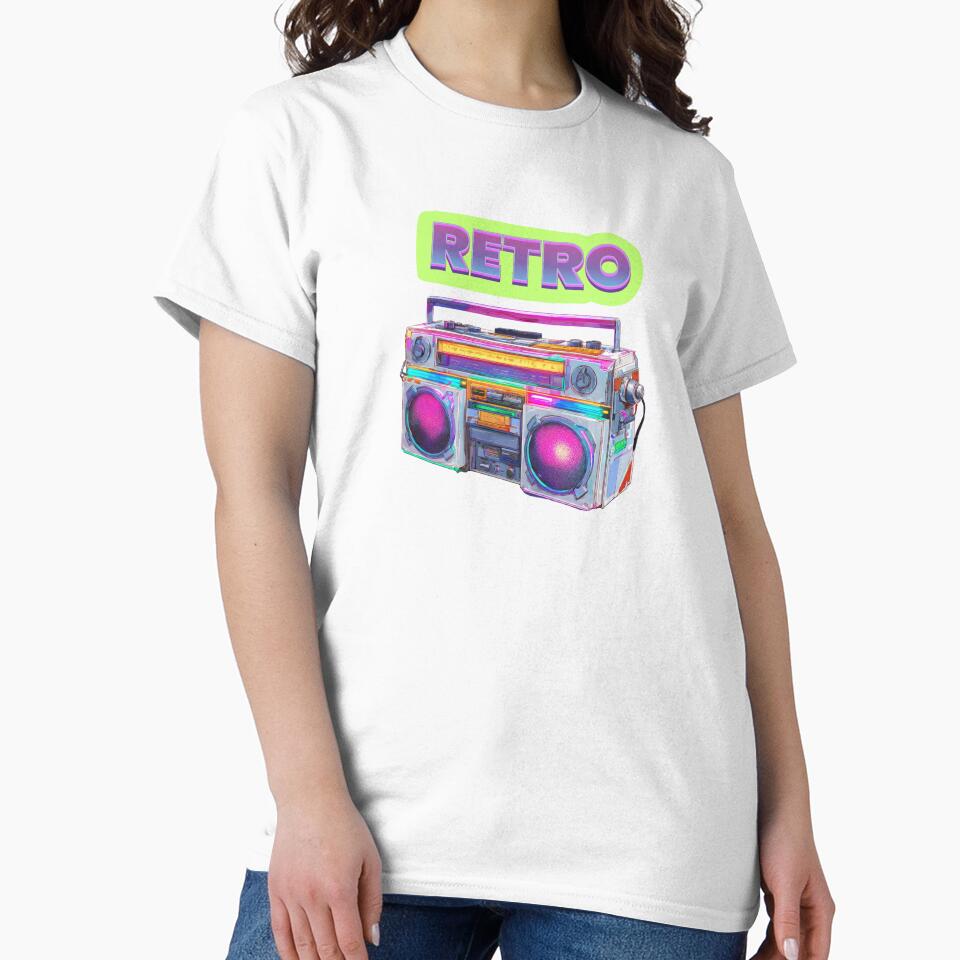 Retro Tape Vibes T-Shirt by Aimetoi