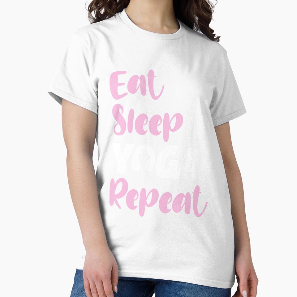 Eat Sleep Yoga Repeat Funny Yoga Lover Quote by ankarsdesign