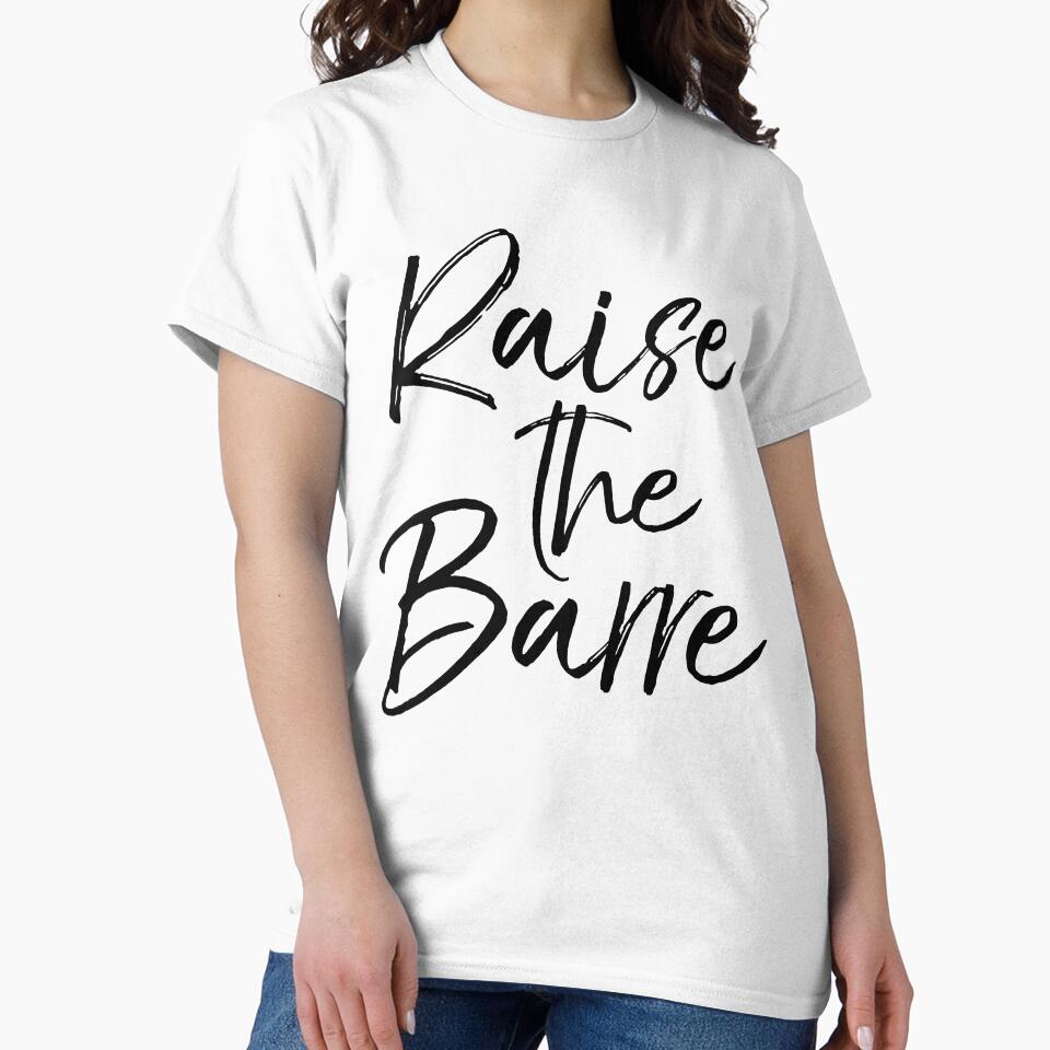 Raise the Barre Cute Yoga Quote by TNDesignStudio