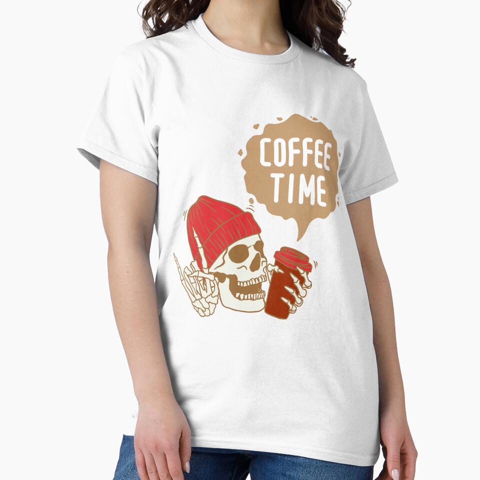 Coffee Time Skeleton - Coffee lovers design by TheArtistOf2022
