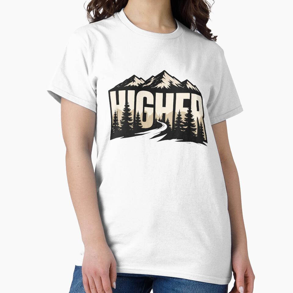 Higher Mountain Trail Hiking Adventure Graphic by SaDesign99
