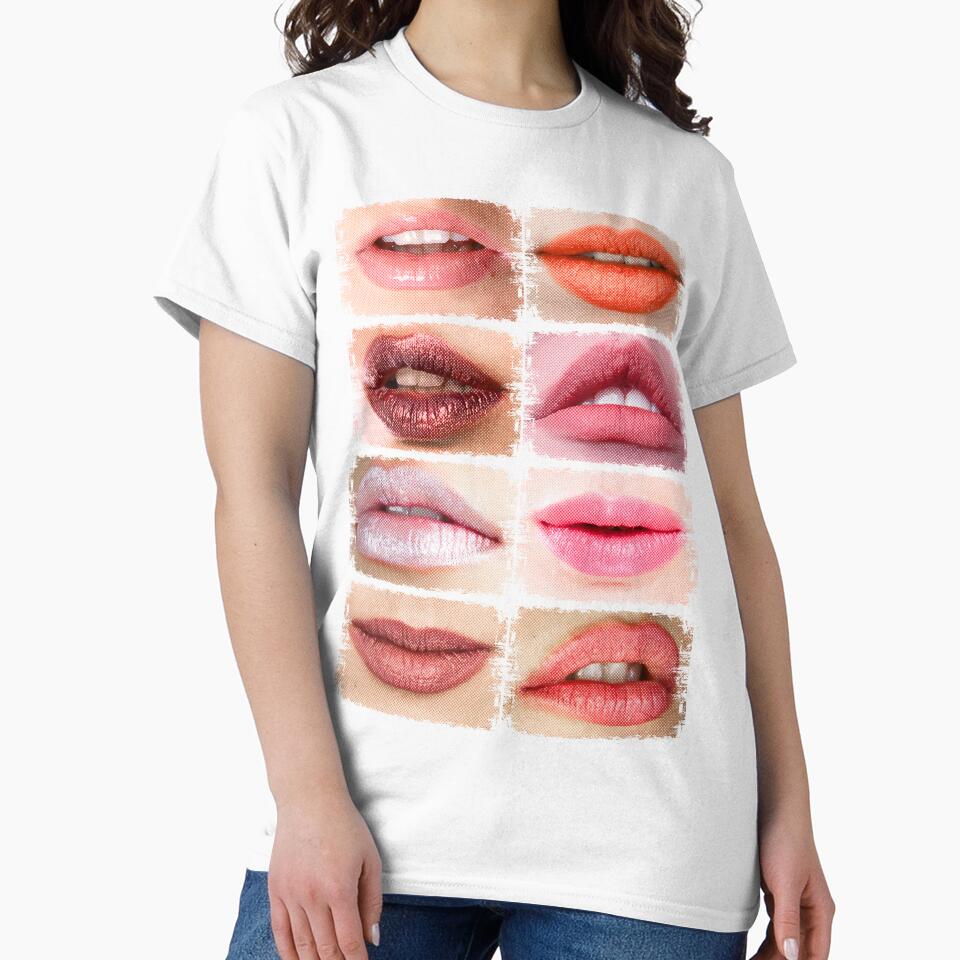 Hot Lips Fashion by adamcampen Unisex , , , Long Sleeve Tee