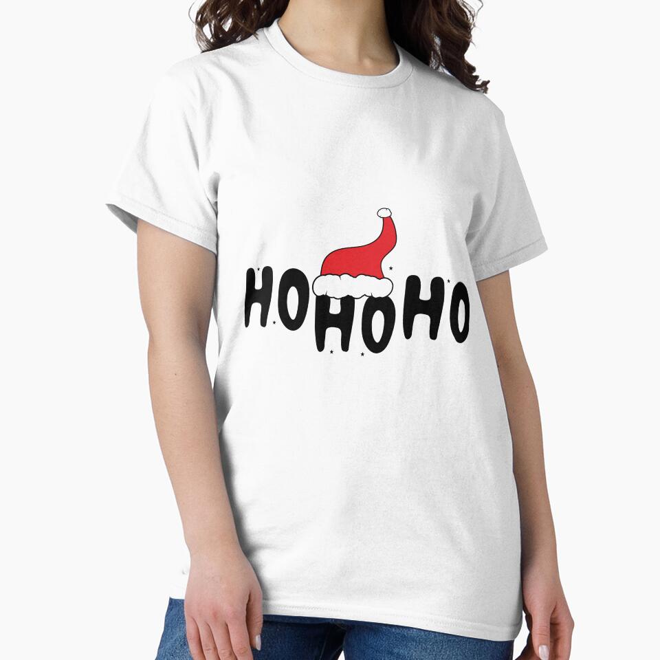 Christmas: HO HO HO Essential Classic design by hetvick Unisex , , , Long Sleeve Tee