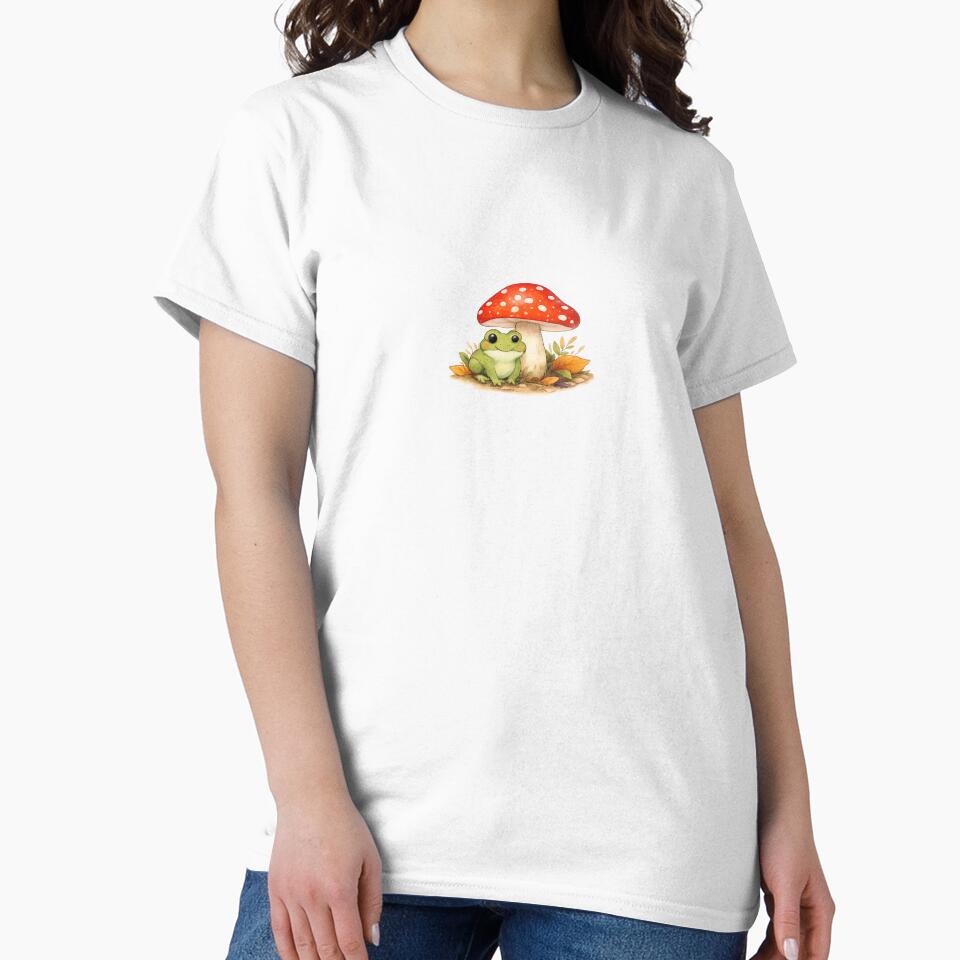 Cute Mushroom and Frog Cottagecore Sticker by Ipzard1