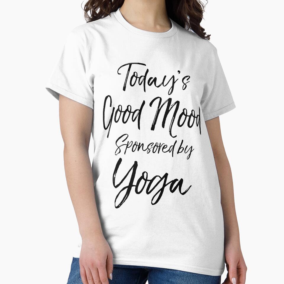 Today's Good Mood Sponsored by Yoga Cute Yoga Quote by TNDesignStudio