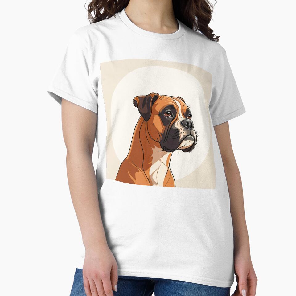 Boxer dog modern digital art by EleanorBassett