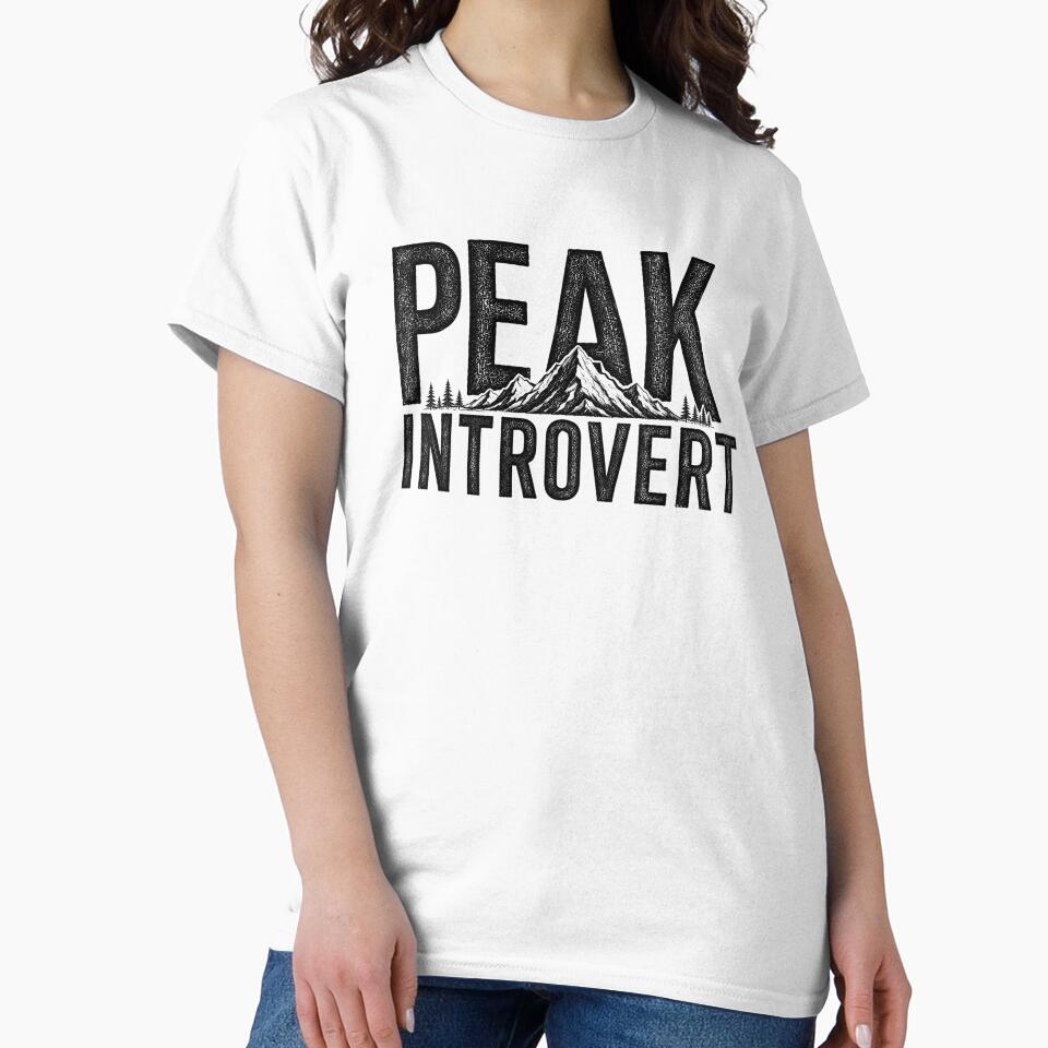 Peak Introvert Funny Outdoor Design 2 by Miles&Moments